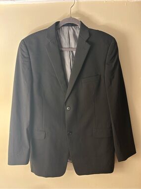 Joseph Abboud Men’s 22R Black Wool Blend Blazer Sport Coat